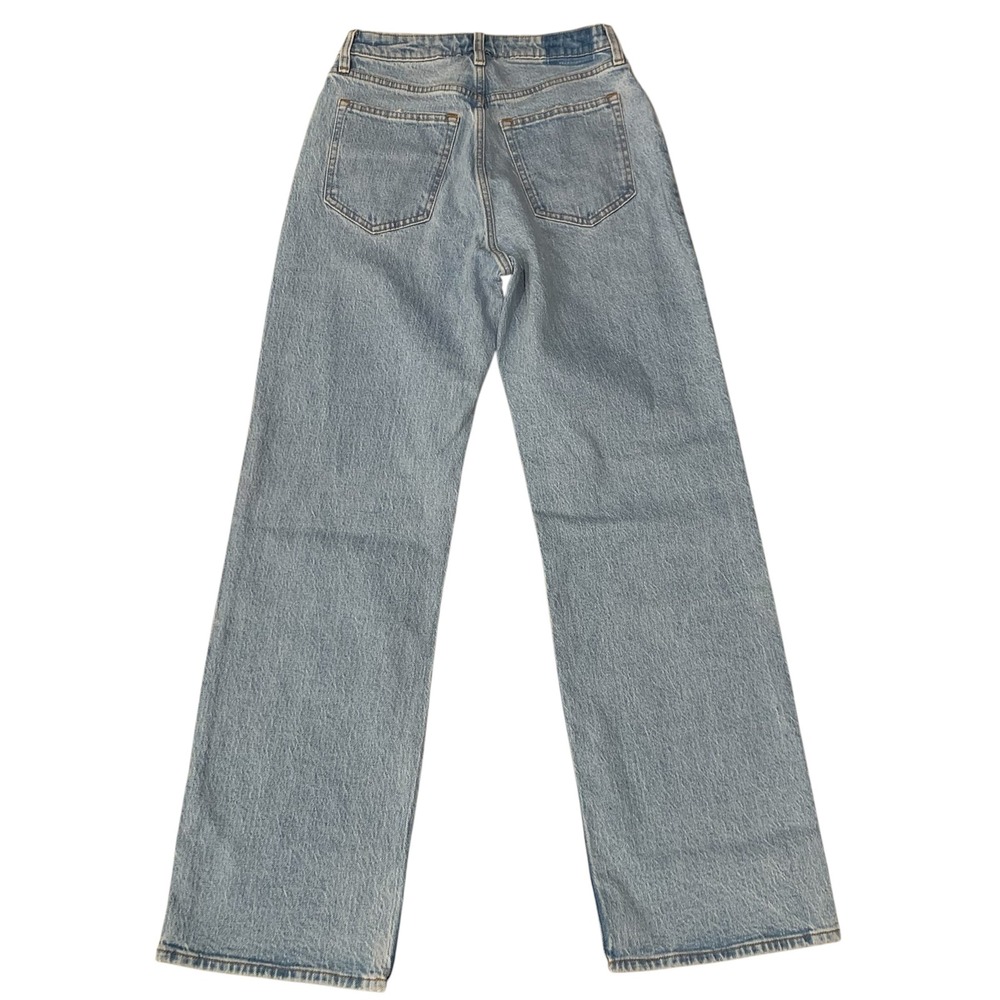 Abercrombie Curve Love 90s Relaxed Jeans Women's 27/4R High Rise Light Wash NEW - Picture 5 of 11